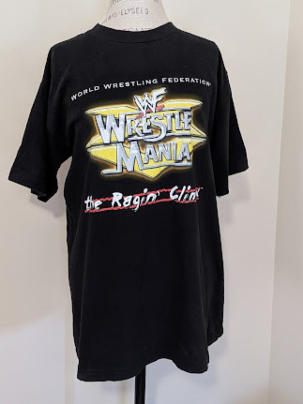 vintage WWF 1999 Wrestle Mania "The Ragin Climax" front & back graphic tee